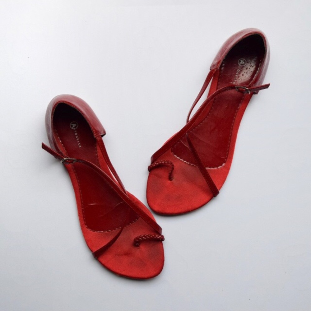 Antonella (Brazil) Red Braided Sandal